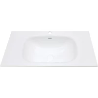 Раковина ЗОВ Oliveeka M115W100 99,2x46 см, накладная, белый матовый