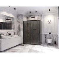 Душевой уголок 140x80 см Ambassador Forsa 17022220ABB-80ABB тонированное