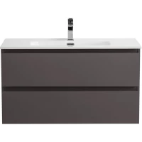 Тумба под раковину BelBagno Kraft KRAFT-800-2C-SO-GSO 80 см, подвесная, темно-серый матовый