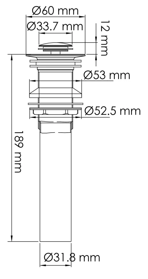 Донный клапан WasserKRAFT A253 - фото 2