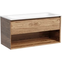 Тумба под раковину Sancos Marmi 1.0 MR1.0100ECH 99,5 см, подвесная, дуб чарльстон