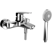 Смеситель для ванны Laufen Laurin HF500760100600 с душевым гарнитуром, хром