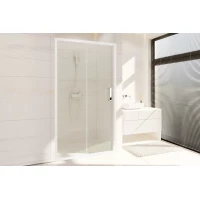 Душевая дверь Royal Bath Accord RB115HS-T 115 см, профиль белый, стекло прозрачное