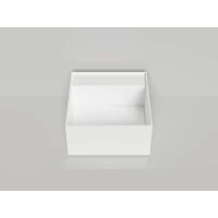 Раковина-чаша Salini S-Sense Armonia Square Top 02 130512TG 45x45 см, накладная, белый глянец