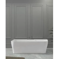 Ванна из литьевого мрамора Abber Stein AS9616 170x80 см, белый матовый