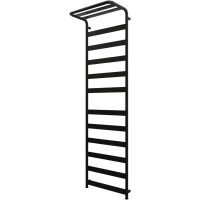 Полотенцесушитель водяной Grota Caldo 4650186712318 1800x527, черный матовый