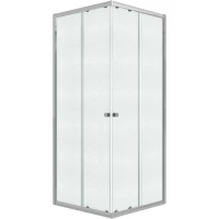 Душевой уголок Niagara NG-1009-14QMT 87,5x87,5 см, профиль хром, стекло колотый лед