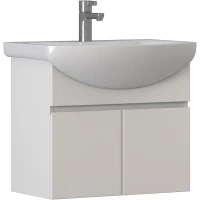 Тумба под раковину Vigo Wing tp.WIN.BAL.60.2D белый 56 см, подвесная, белый