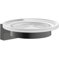 Мыльница Hansgrohe AddStoris S 41766340 настенная, черный хром матовый