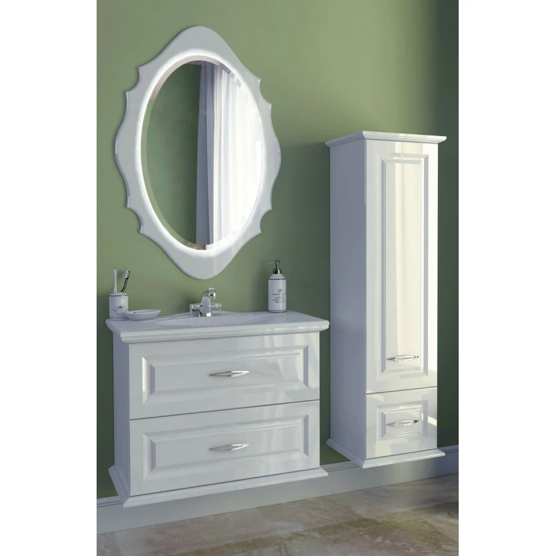 Зеркало 70x106,5 см белый глянец Edelform Mero 2-659-00-S