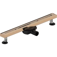 Душевой трап (лоток) WasserKRAFT Naab 86D60RG 60 см, с решеткой, щелевой, розовое золото