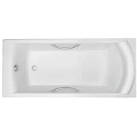 Ванна чугунная Jacob Delafon Biove E2938-00 170x75 см, с отверстиями под ручки, антискользящим покрытием, белый