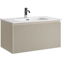 Тумба под раковину Sancos Snob R 1.0 SNR1.080CE 79 см, подвесная, бежевый матовый