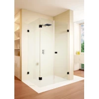 Душевой уголок Riho Scandic NXT X204 G001078121 77,2x77,2 см R, профиль черный матовый, стекло прозрачное