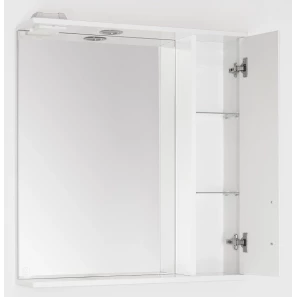 Изображение товара зеркальный шкаф 70x83 см белый глянец style line агава лс-00000278