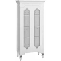 Пенал Belux Кастилия П 110 4810924256454 напольный, белый глянец поталь серебро