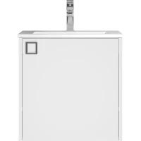 Тумба с раковиной Uperwood Aurora KAurora50wm 51 см R, подвесная, белый матовый