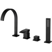 Смеситель на борт ванны Abber Wasserfall AF8613B