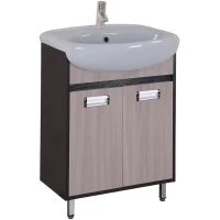 Тумба с раковиной венге луизиана/ясень шимо светлый 54 см Onika Гамма 105537 + UM-ERI55/1