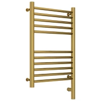 Полотенцесушитель электрический 600x400 золотой МЭМ правый, перемычка прямая Сунержа Богема 3.0 03-5805-6040