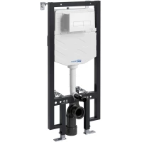 Инсталляция для унитаза WasserKRAFT Vils 56 56TLT.010.ME.WM03 с кнопкой смыва, белый матовый