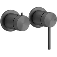 Смеситель для ванны Gessi Gessi316 54077#707 встраиваемый, черный хром матовый