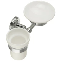 Стакан с мыльницей Migliore Mirella ML.MRL-M066.CR