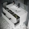 Комплект мебели белый глянец 121 см Sancos Urban UR120-1W + CN7006 + Z1200 - 3