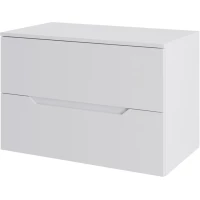 Тумба под раковину Orange Line Li-70TuwMDF 70,2 см, подвесная, со столешницей, белый матовый