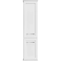 Пенал ASB-Woodline Венеция 11965 БС подвесной R, белый серебряная патина