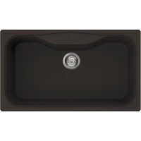 Кухонная мойка темный шоколад Tetogranit Omoikiri Maru 86-DC