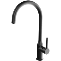 Смеситель для кухни Santek Себа WH5A43020N001 с подключением к фильтру, черный матовый