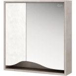 Изображение товара зеркальный шкаф 60x71,2 см светлый камень/бетон крем onika брендон 206084