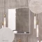 Зеркальный шкаф 60x71,2 см светлый камень/бетон крем Onika Брендон 206084 - 2