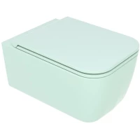 Унитаз подвесной GSG Brio BRWCSO025 безободковый, бирюзовый матовый