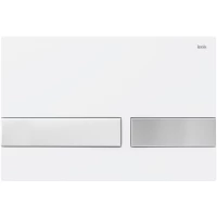 Кнопка смыва IDDIS Unifix UNI06WCi77 для инсталляции, белый матовый/хром