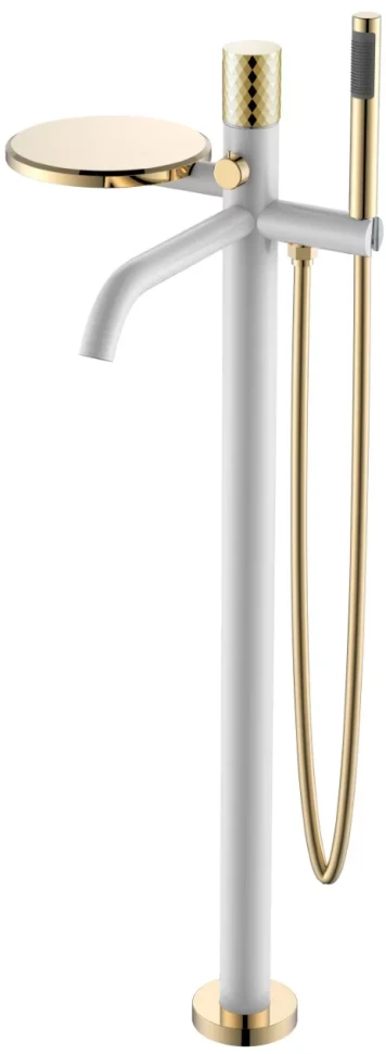 Смеситель напольный для ванны Boheme Stick Diamond 129-WG душевая система 300 мм boheme stick touch 128 bg 2