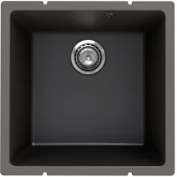 Кухонная мойка Ulgran Under 400-09 45x45 см, мокрый асфальт