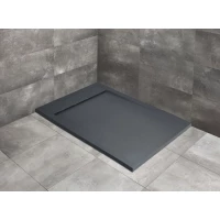 Душевой поддон из литьевого мрамора 210x80 см Radaway Teos F Anthracite HTF21080-64