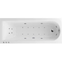 Акриловая ванна Excellent Aurum Slim WAEX.AUR17S.LUX.CR 170x70 см, врезная, с гидромассажем, белый