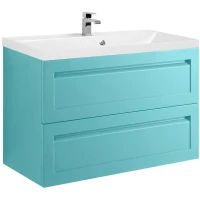 Тумба под раковину Art&Max Platino AM-Platino-900-2C-SO-MM 89,8 см, подвесная, ментол матовый