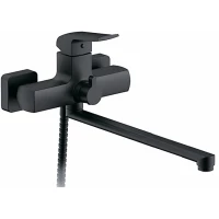 Смеситель для ванны Gappo G2250 универсальный, с душевым гарнитуром, черный матовый