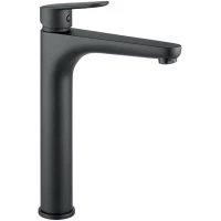 Смеситель для раковины Webert Sax Evolution SE830402560 с донным клапаном, черный матовый