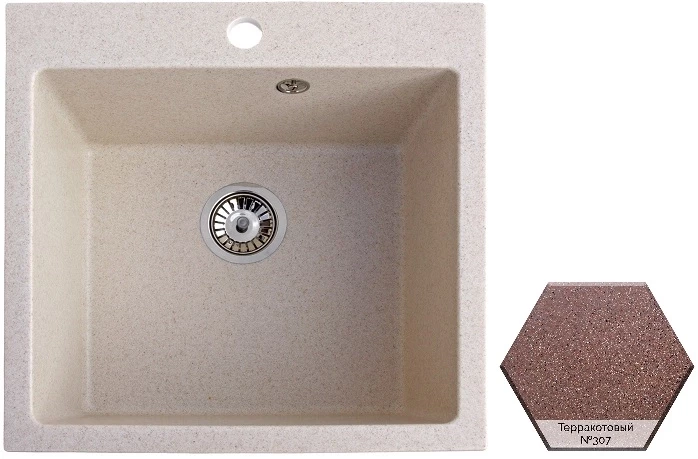 

Кухонная мойка AquaGranitEx терракот M-31(307)