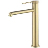 Смеситель для раковины Vincea Rim VBF-2RM2BG без донного клапана, золотой матовый