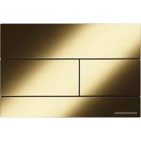 Кнопка смыва Ceramicanova Balance Rect CN12-004BG для инсталляции, золотой матовый