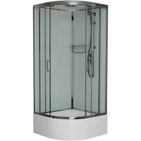 Душевая кабина 100x100x220 см Frank F400/2 М Brilliant 20104 текстурное стекло