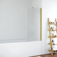 Шторка на ванну Vegas Glass EV ST NOVO 76 03 10 R 76 см R, профиль золотой матовый, стекло сатин