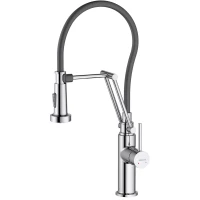 Смеситель для кухни Aquatek Европа AQ1388CR с гибким изливом, хром