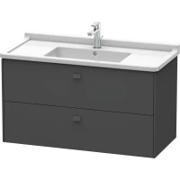Тумба графит матовый 102 см Duravit Brioso BR414304949